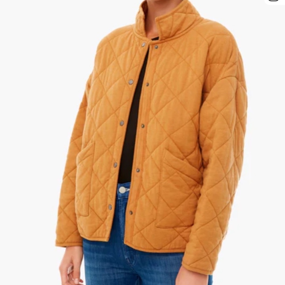 Z Supply | Maya Quilted Jacket | Gold/Tan | Size L